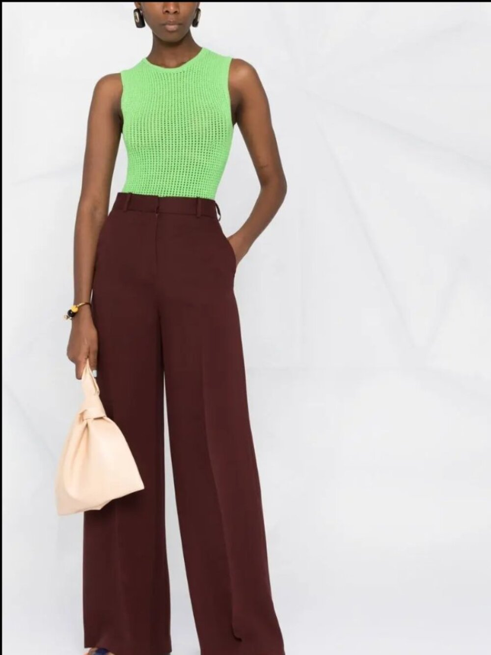 Nanushka Open-Knit Bodysuit